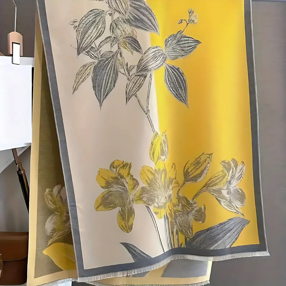 Gewebte Stola mit Iris-Muster