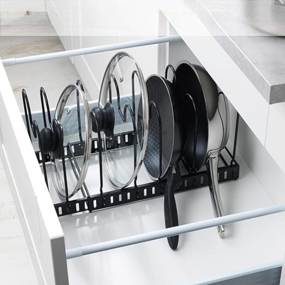 Verstellbarer Deckelhalter aus Eisen