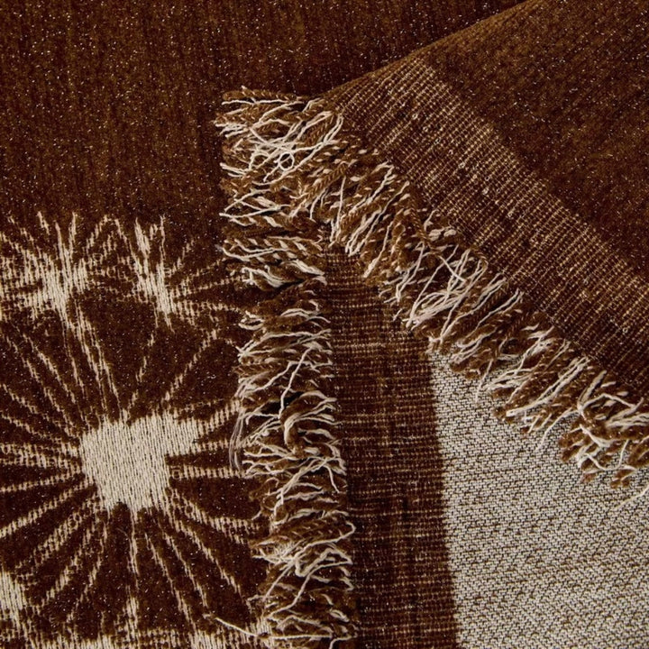 Japandi-Sofaüberwurf mit Löwenzahnmuster