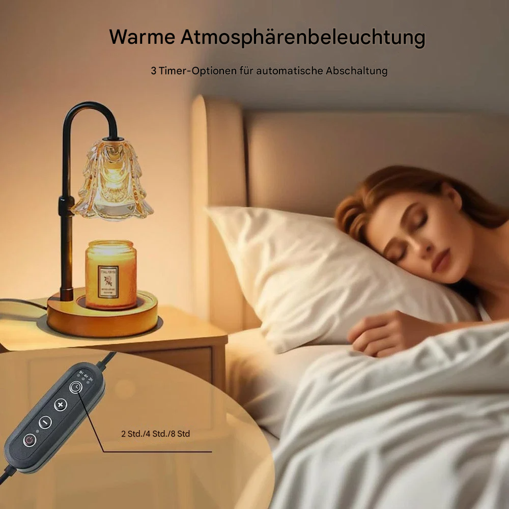 Kerzenwärmer Lampe mit Timer & Dimmer – Vintage Candle Warmer für Duftkerzen & Wachsschmelzer