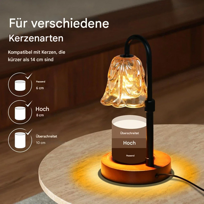 Kerzenwärmer Lampe mit Timer & Dimmer – Vintage Candle Warmer für Duftkerzen & Wachsschmelzer
