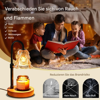 Kerzenwärmer Lampe mit Timer & Dimmer – Vintage Candle Warmer für Duftkerzen & Wachsschmelzer