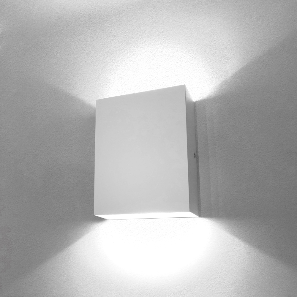 Alunova™ | LED Up-&amp;-Down-Wandleuchte Weiß – Kaltes Licht