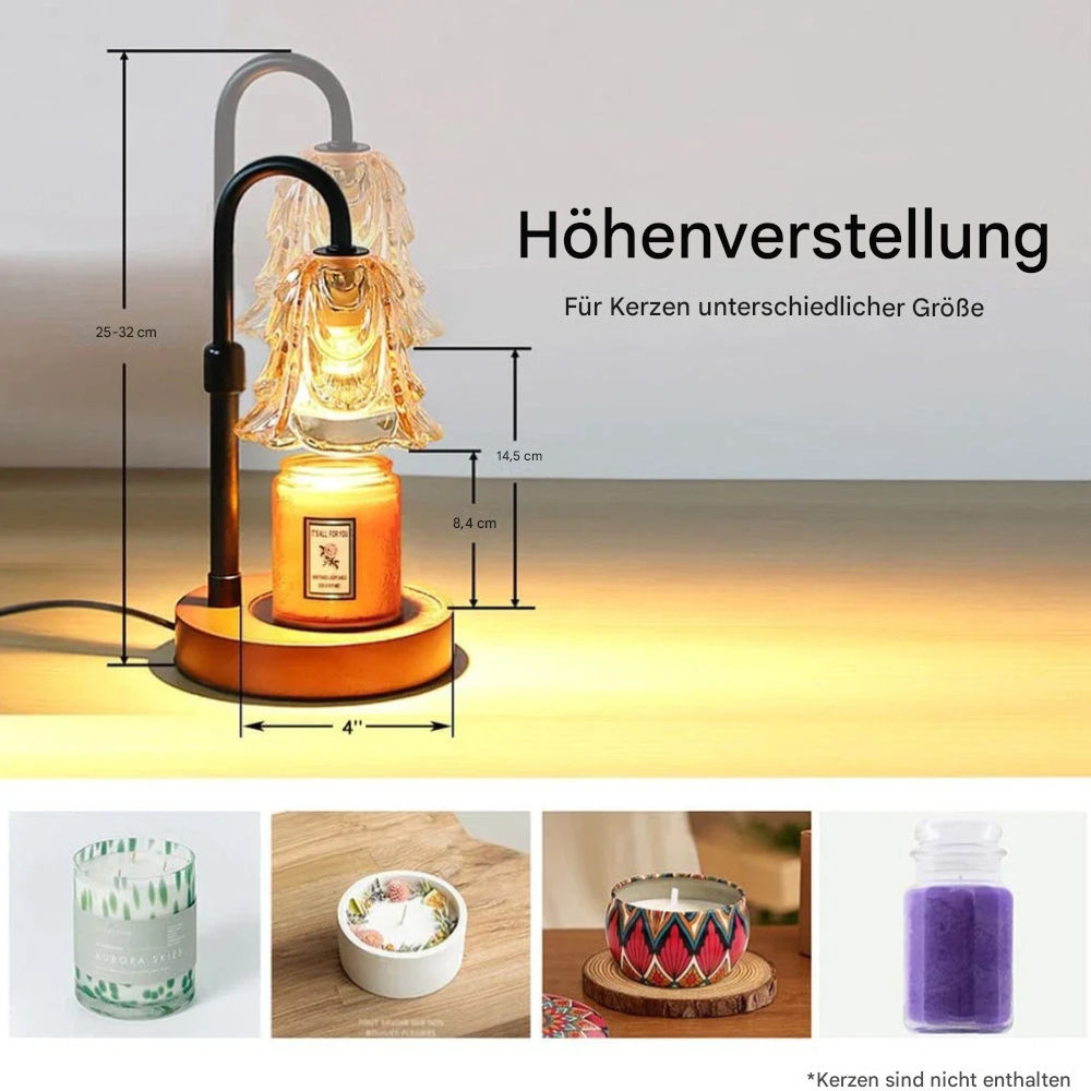 Kerzenwärmer Lampe mit Timer & Dimmer – Vintage Candle Warmer für Duftkerzen & Wachsschmelzer