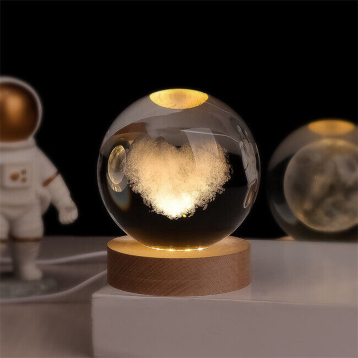 Celestara™ | 3D Kristall Planetenlampe Herz