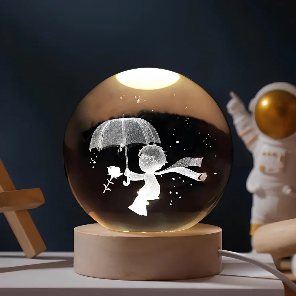 Celestara™ | 3D Kristall Planetenlampe Regenschirm