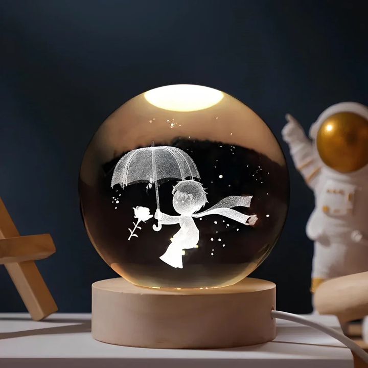 Celestara™ | 3D Kristall Planetenlampe Regenschirm