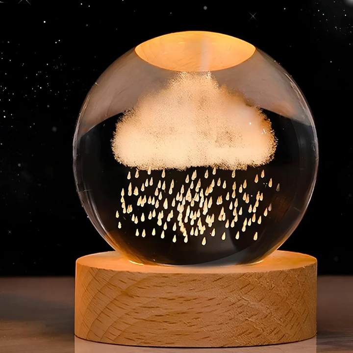 Celestara™ | 3D Kristall Planetenlampe Regenwolke