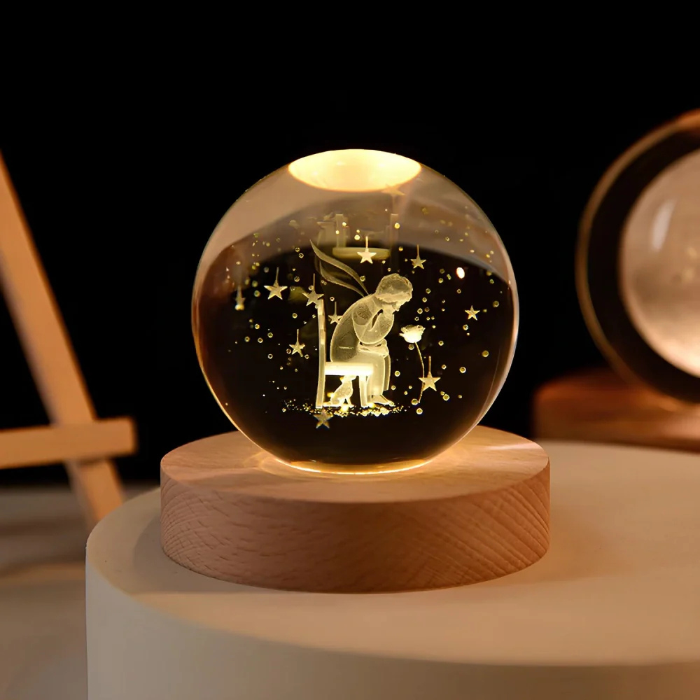 Celestara™ | 3D Kristall Planetenlampe Entspannen