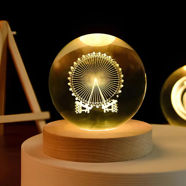 Celestara™ | 3D Kristall Planetenlampe Riesenrad