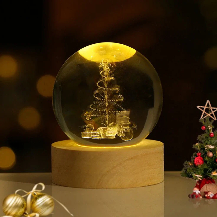 Celestara™ | 3D Kristall Planetenlampe Weihnachtsbaum