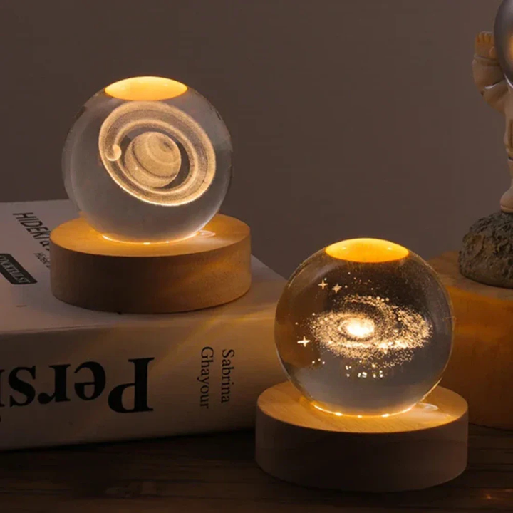Celestara™ | 3D Kristall Planetenlampe