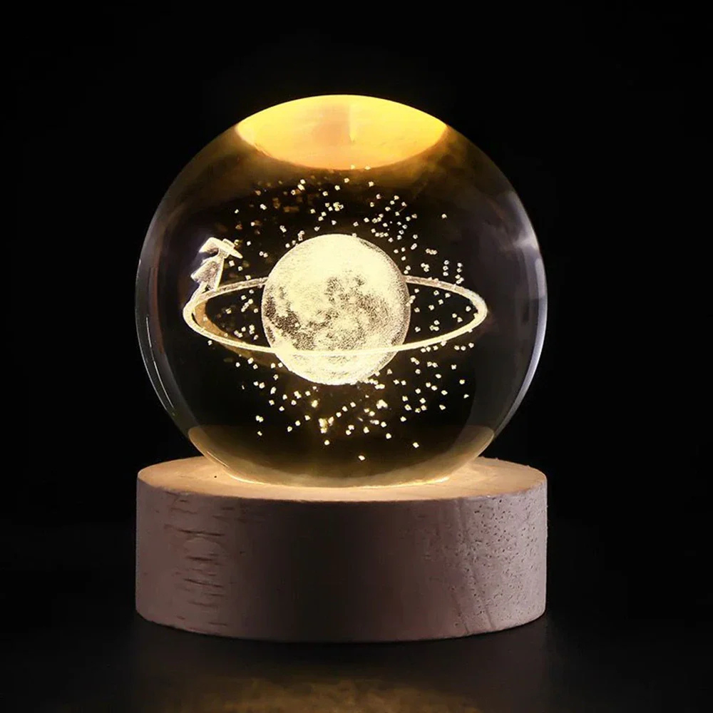 Celestara™ | 3D Kristall Planetenlampe
