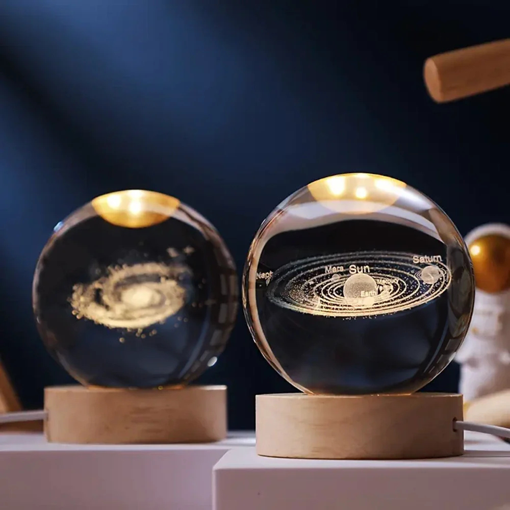 Celestara™ | 3D Kristall Planetenlampe