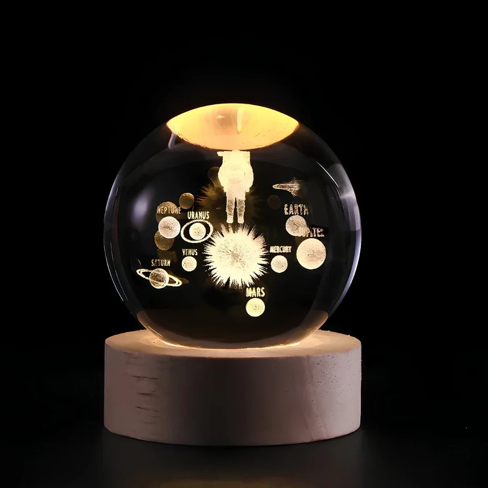 Celestara™ | 3D Kristall Planetenlampe Astralreise