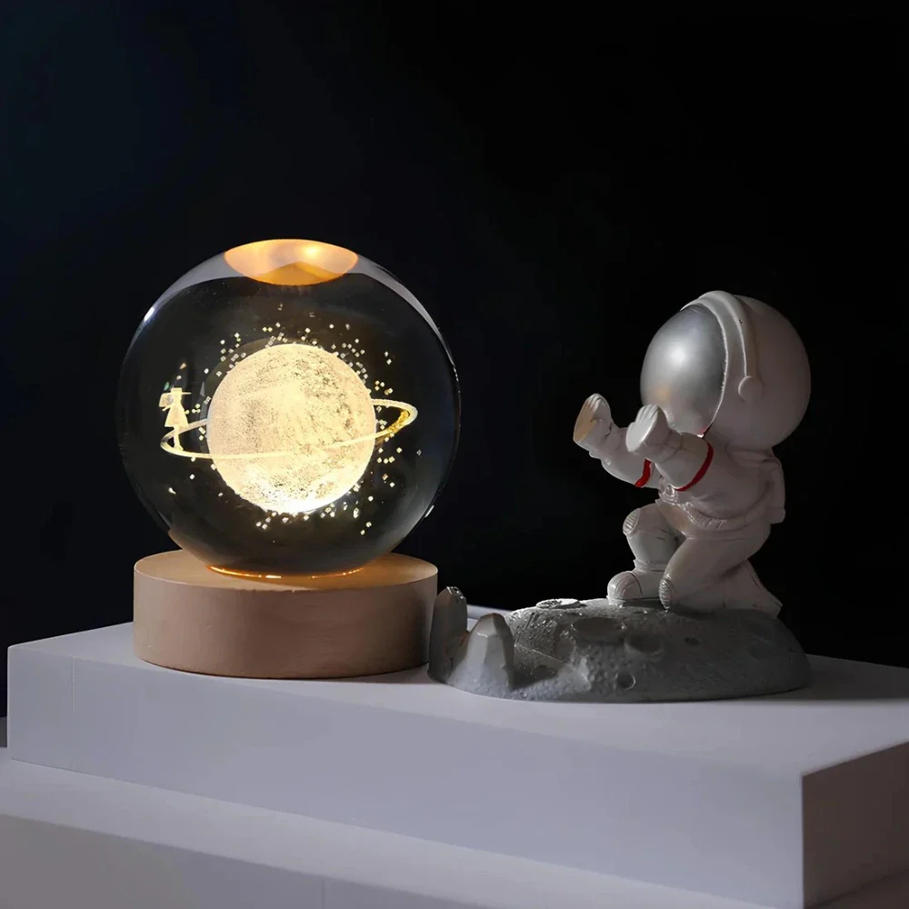 Celestara™ | 3D Kristall Planetenlampe Ruimtevandelaar
