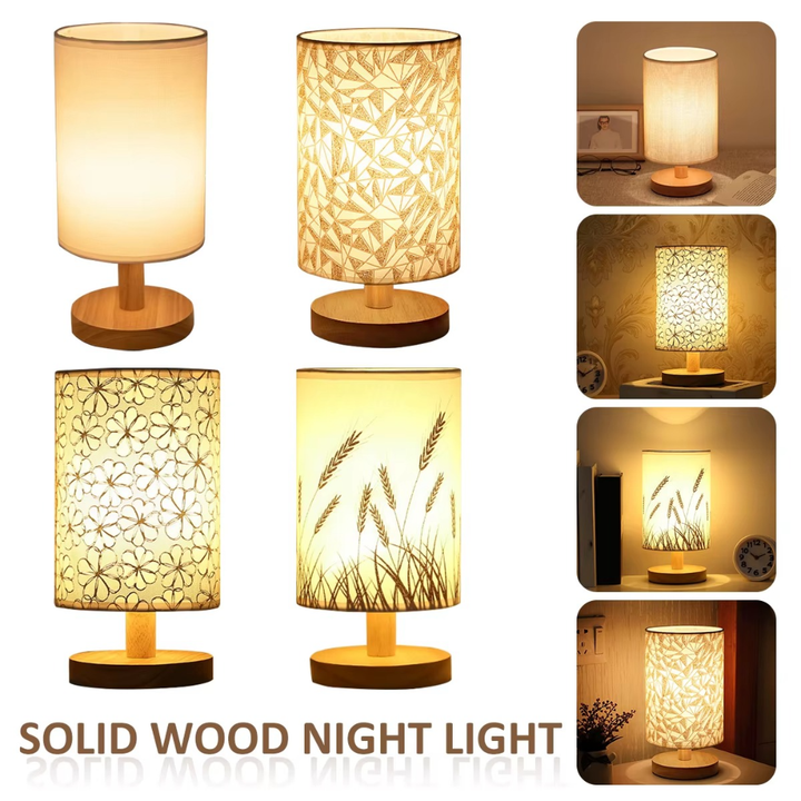 Woodoria™ | Holz-Nachtlicht Tischlampe