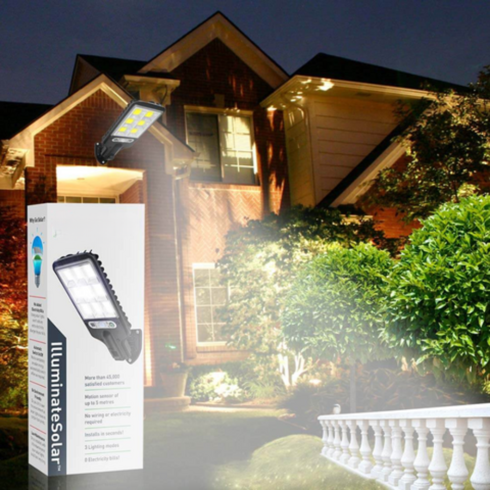 Sensosol™ | Solar-LED Außenlampe mit Bewegungsmelder