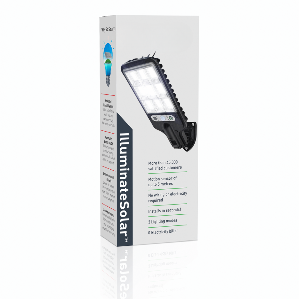 Sensosol™ | Solar-LED Außenlampe mit Bewegungsmelder