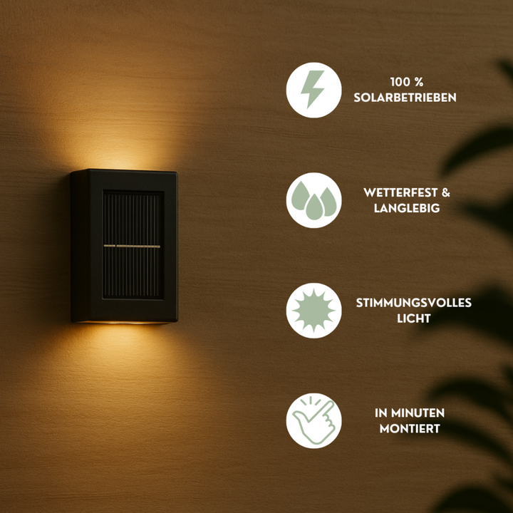 Hydrosol™ | LED Solar-Außenwandleuchte
