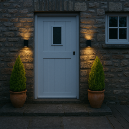 LumaSolar™ | Stilvolle Solar-Wandleuchte mit Lichteffekten