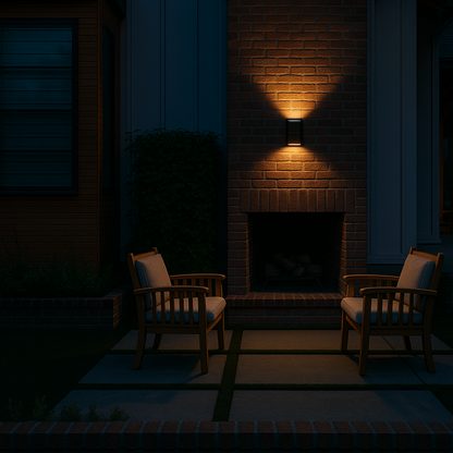 LumaSolar™ | Stilvolle Solar-Wandleuchte mit Lichteffekten