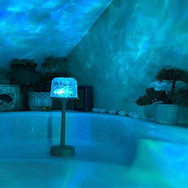 LED Tischlampe – Moderne Nachttischlampe mit Akku & USB, Ambient Lampe für Schlafzimmer & Wohnzimmer