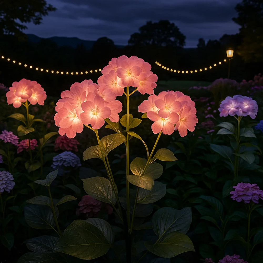 Florasol™ | LED Solar-Blumenleuchte Rosa