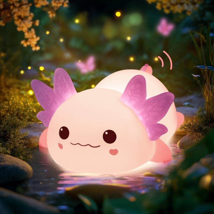 Axolume™ | LED Axolotl-Nachtlicht Lila