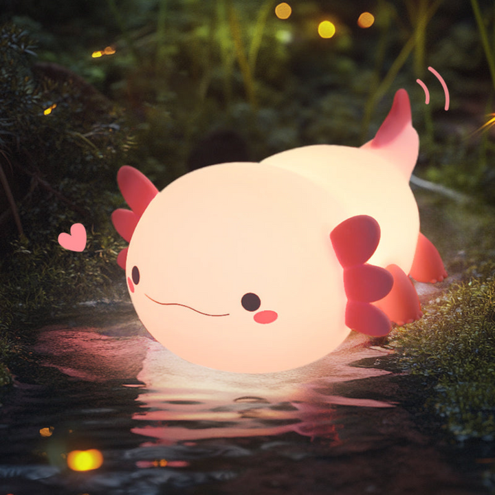 Axolume™ | LED Axolotl-Nachtlicht Rot