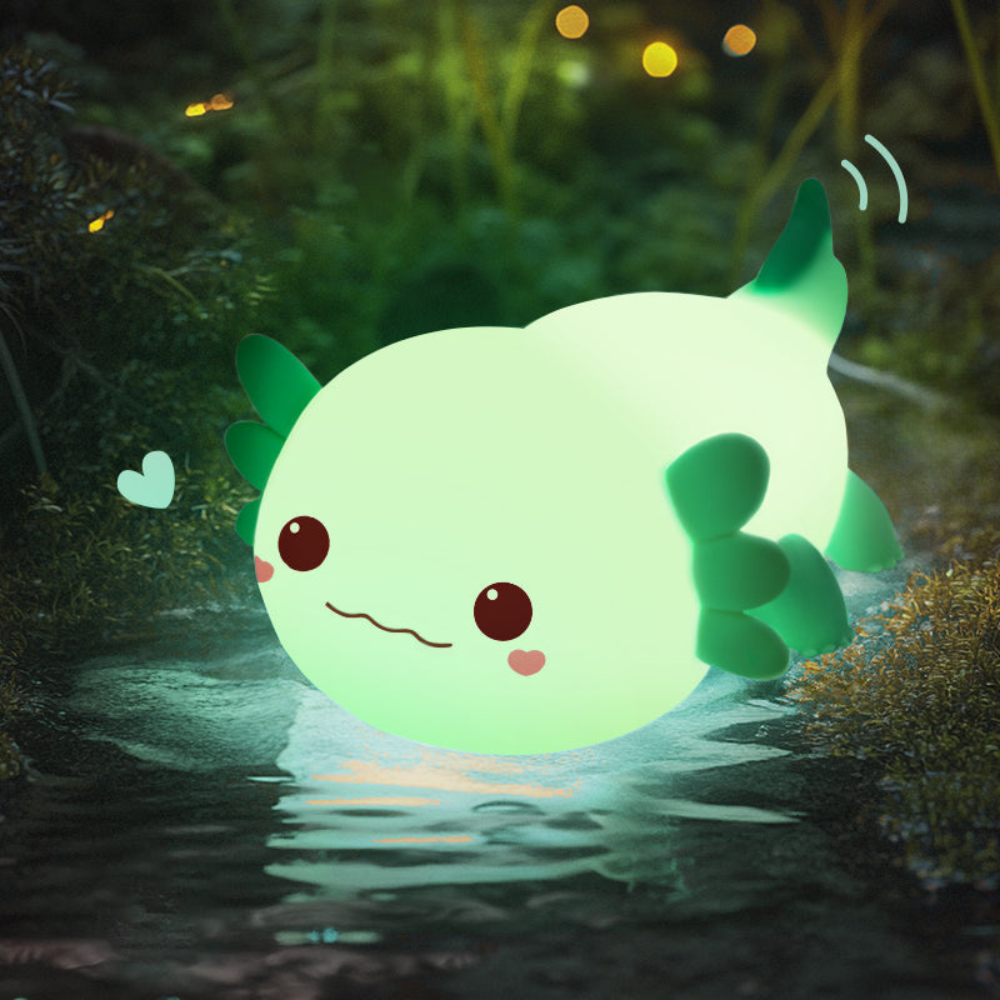 Axolume™ | LED Axolotl-Nachtlicht Grün