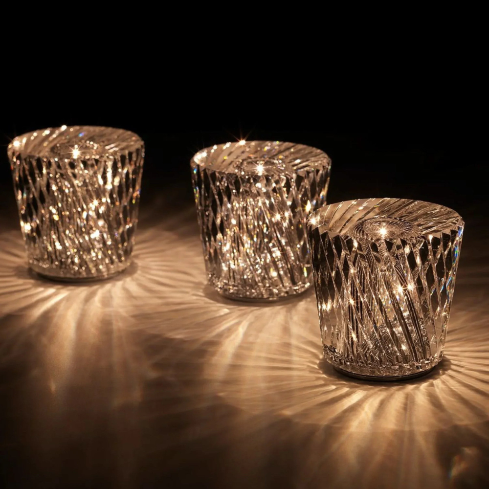 Crystalora™ | Kabellose Kristall-LED Tischlampe