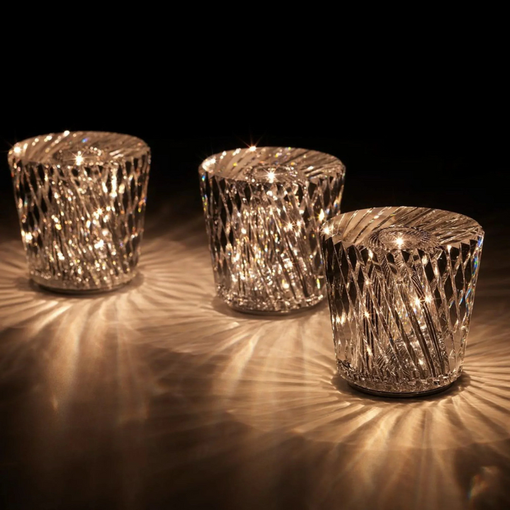 Crystalora™ | Kabellose Kristall-LED Tischlampe