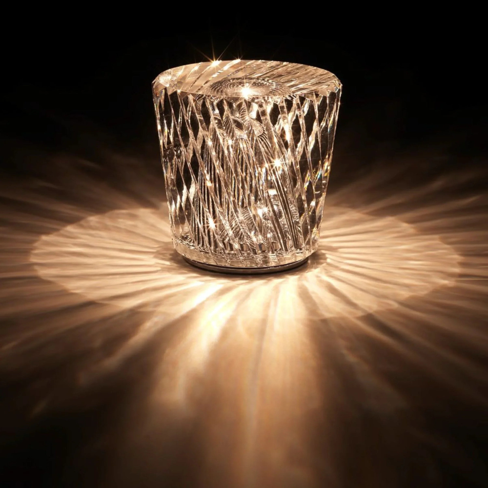 Crystalora™ | Kabellose Kristall-LED Tischlampe Becrux