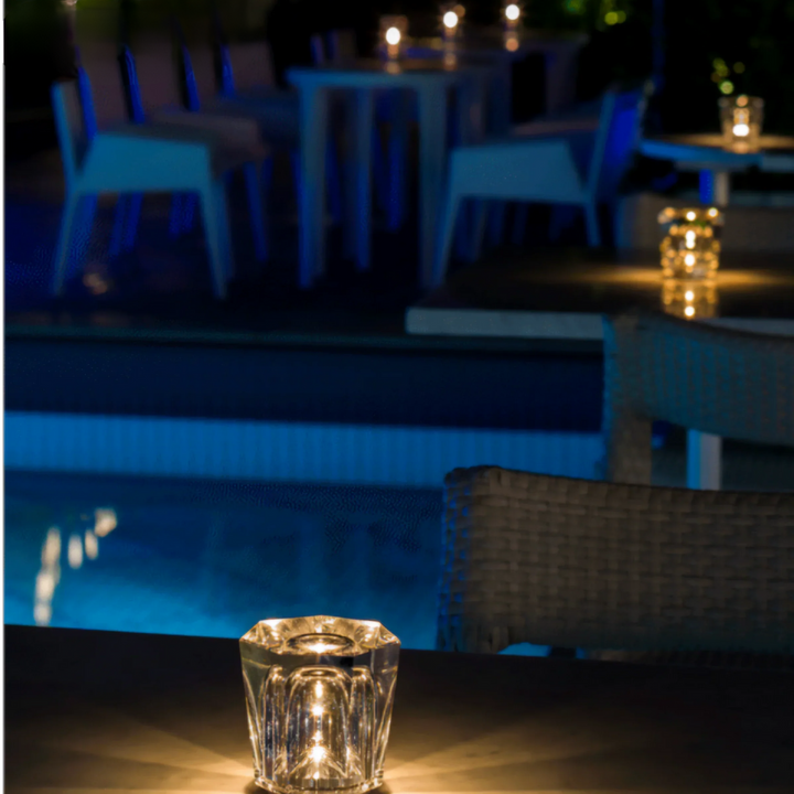 Crystalora™ | Kabellose Kristall-LED Tischlampe