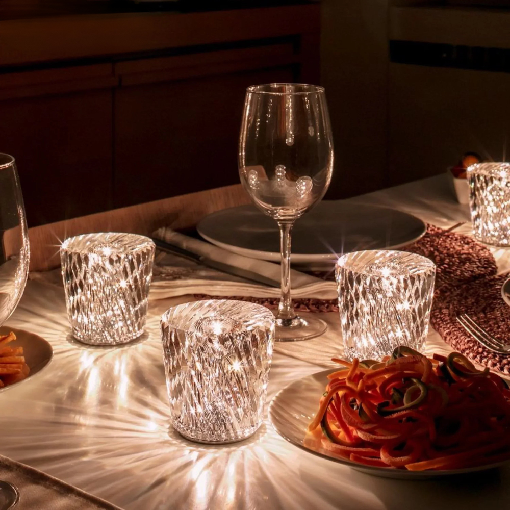 Crystalora™ | Kabellose Kristall-LED Tischlampe