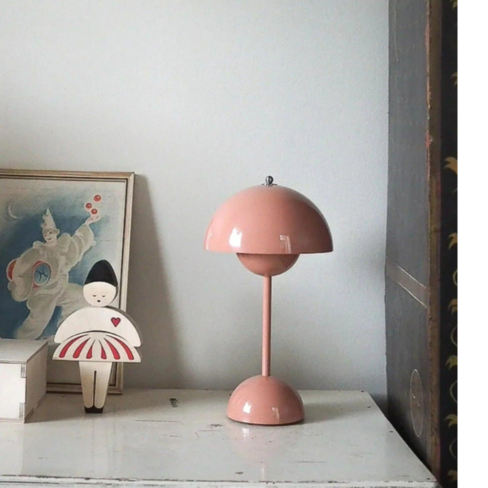 Nordévia™ | Retro Designer-Tischlampe Rosa