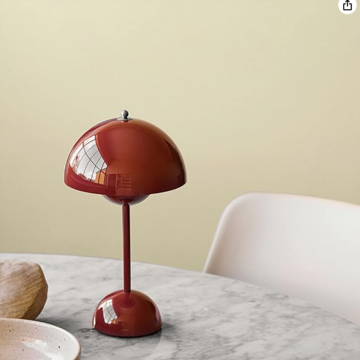 Nordévia™ | Retro Designer-Tischlampe Rot