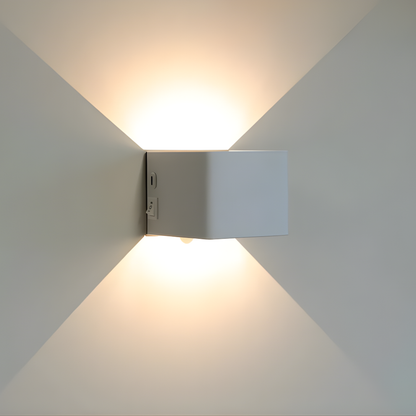 LED Wandleuchte Up & Down – Moderne Außen- & Innenwandleuchte, Warmweiß, Aluminium, Energiesparend