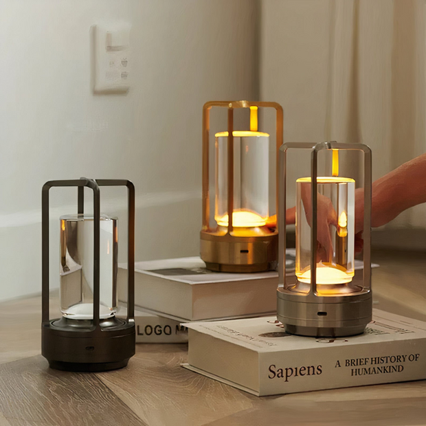 Lunora™ | Crystal Table Lamp with Touch