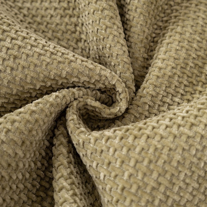 Gewebter Chenille-Sofaüberwurf mit Quasten