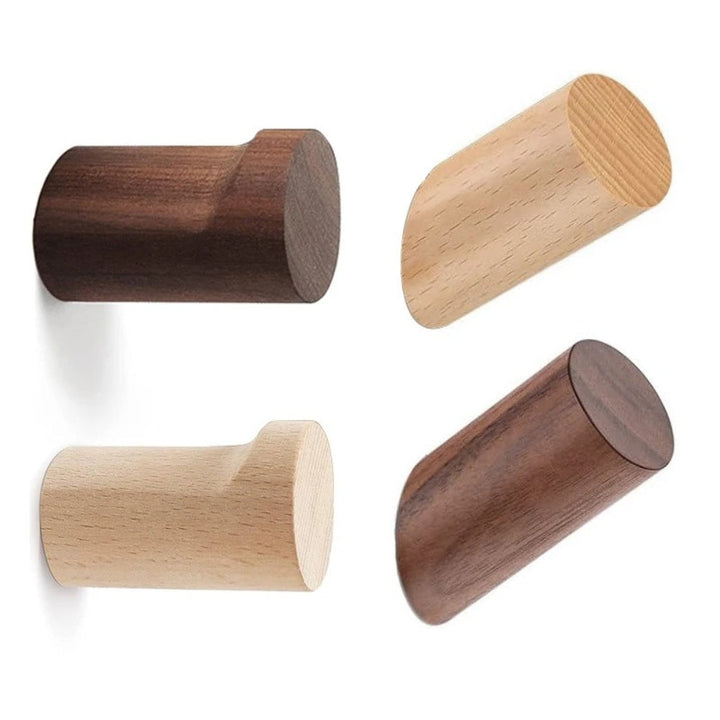 Minimalistischer Haken aus Buche
