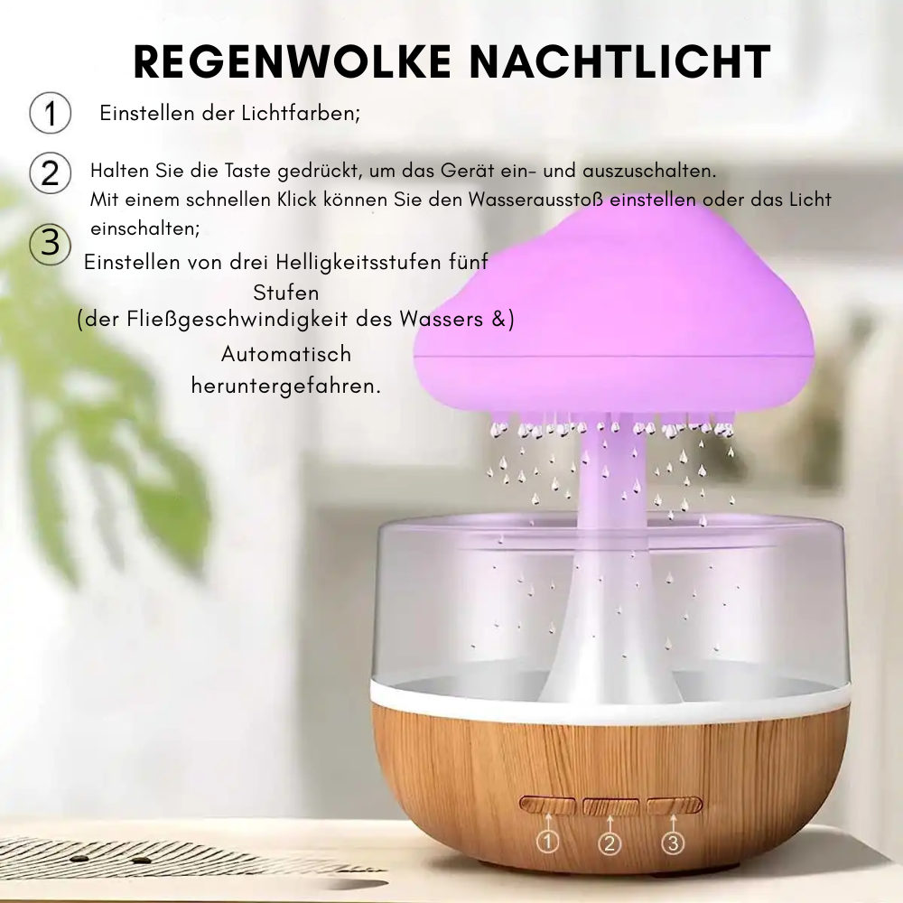 Mistelle™ | Leuchtende Aromawolke mit Regentropfen