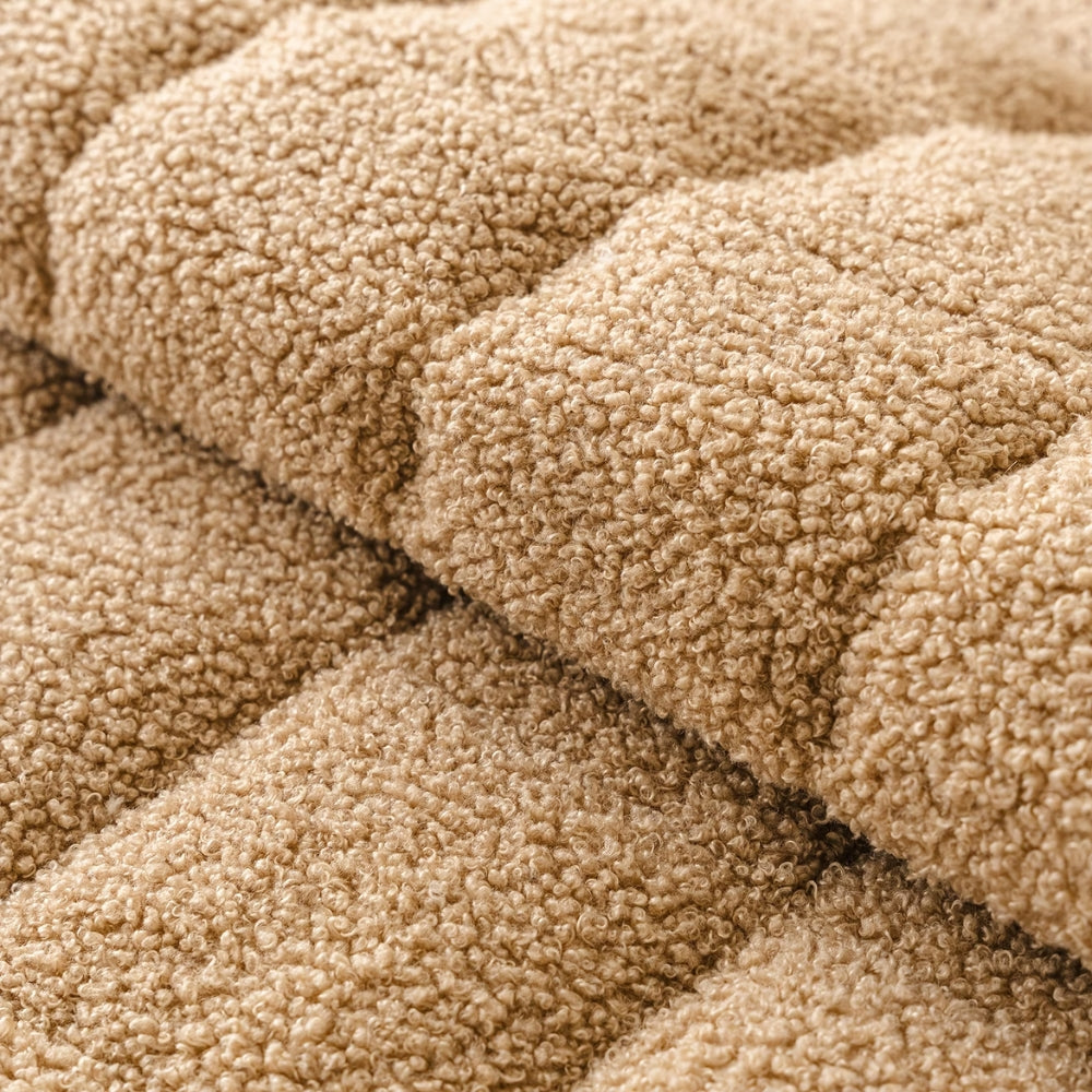 Sofadecke mit Karomuster in Bouclé-Optik