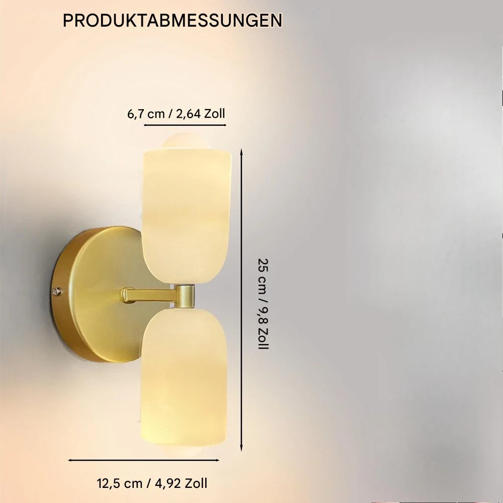 Moderne Up & Down Wandleuchte – Design Wandlampe für Innen | Warmes Licht für Wohnzimmer & Flur