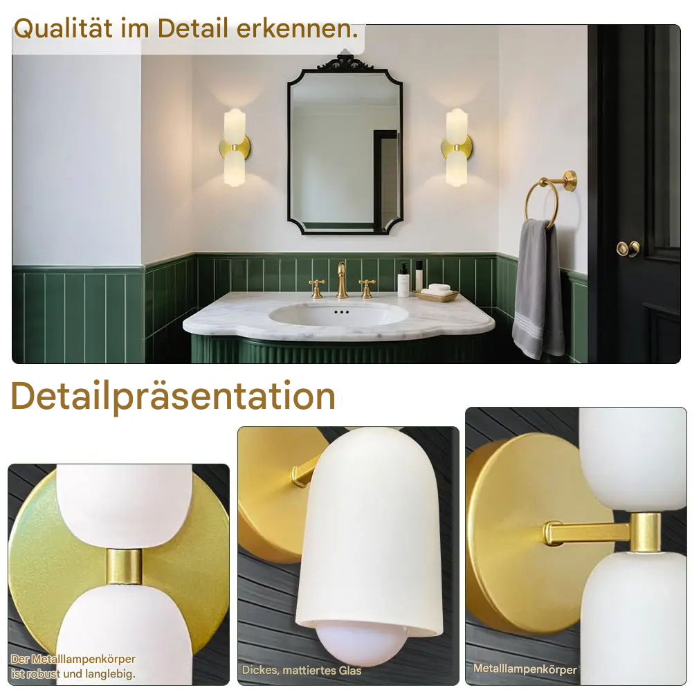 Moderne Up & Down Wandleuchte – Design Wandlampe für Innen | Warmes Licht für Wohnzimmer & Flur