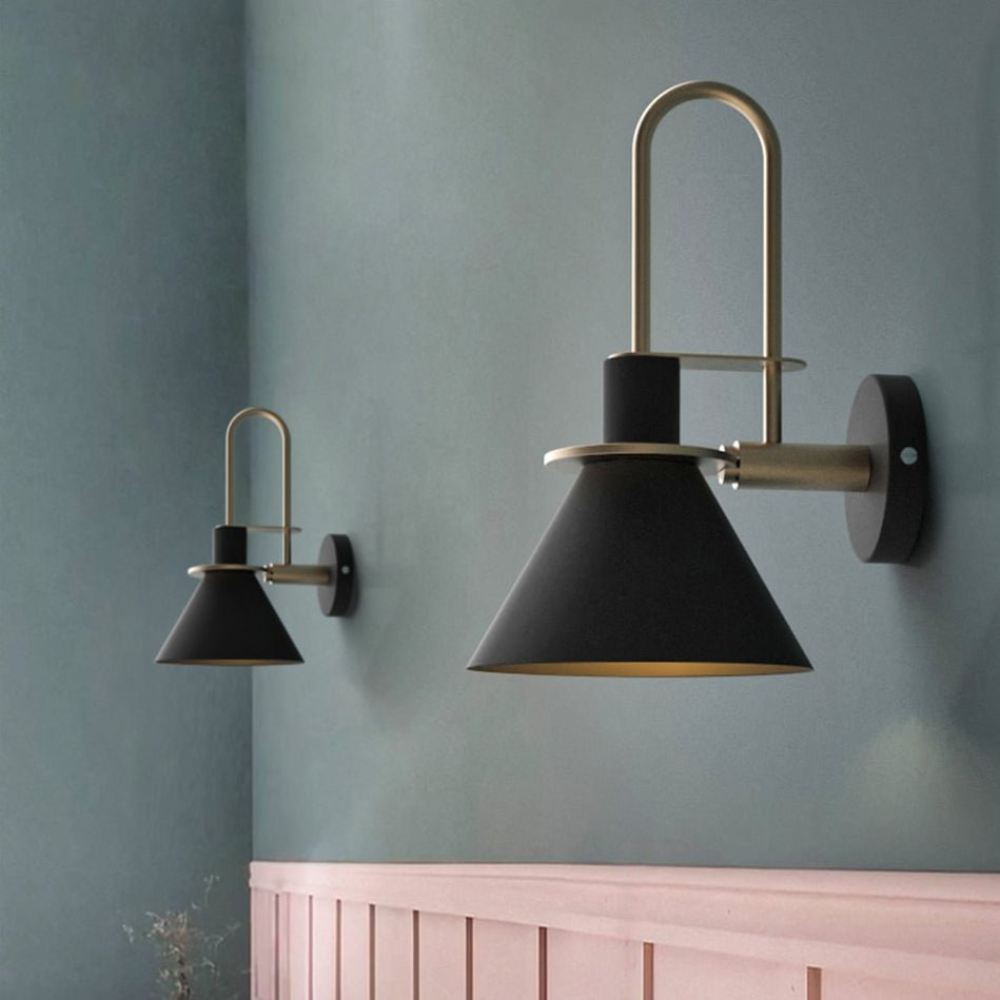 Scandora™ | Skandinavische Design-Wandleuchte Schwarz