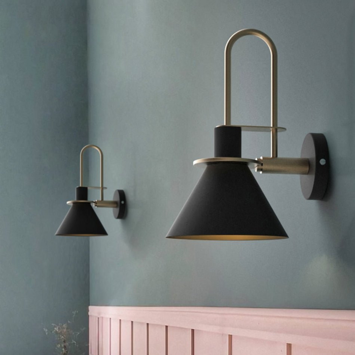 Scandora™ | Skandinavische Design-Wandleuchte Schwarz