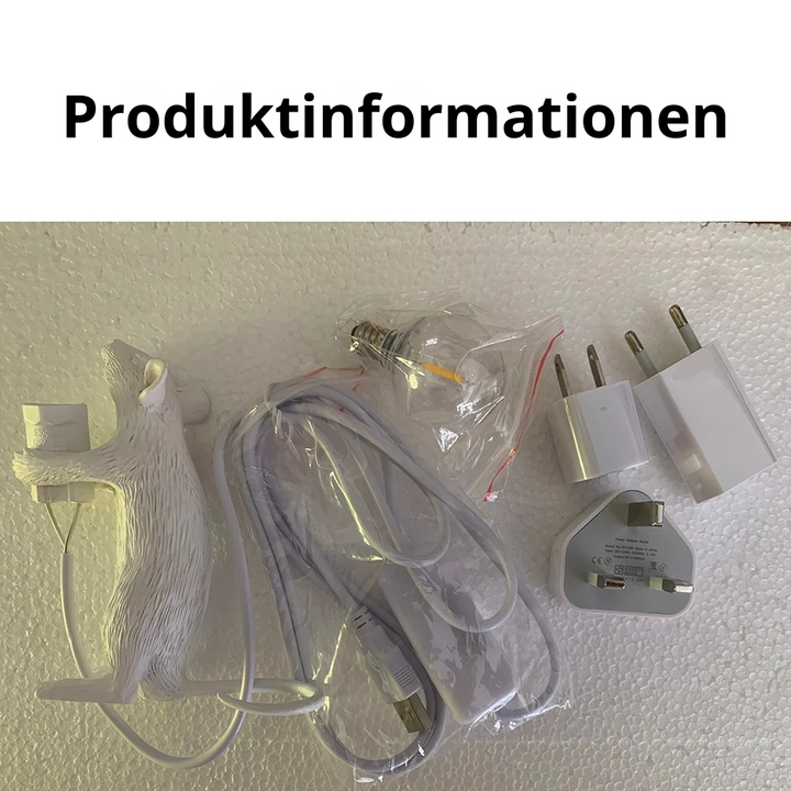 Mousevia™ | Designer Maus-Tischlampe