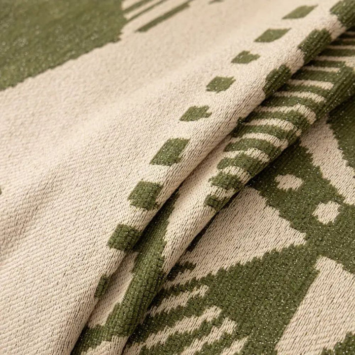 Chenille-Sofadecke mit Linienmuster